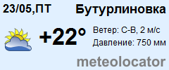 Погода бутурлиновка на 10 дней воронежской области